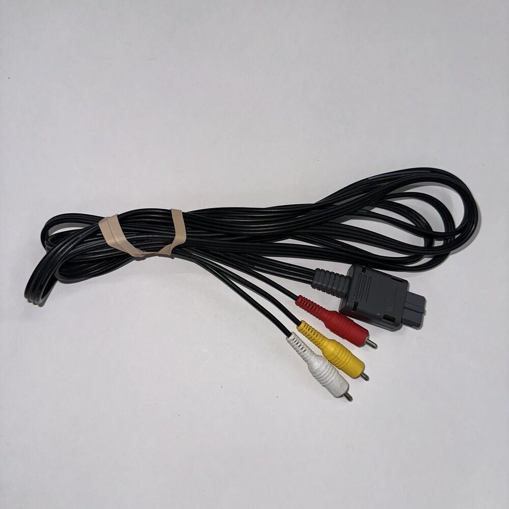 Official ORIGINAL OEM Super Nintendo Brand N64 Gamecube SNES AV RCA Video Cable